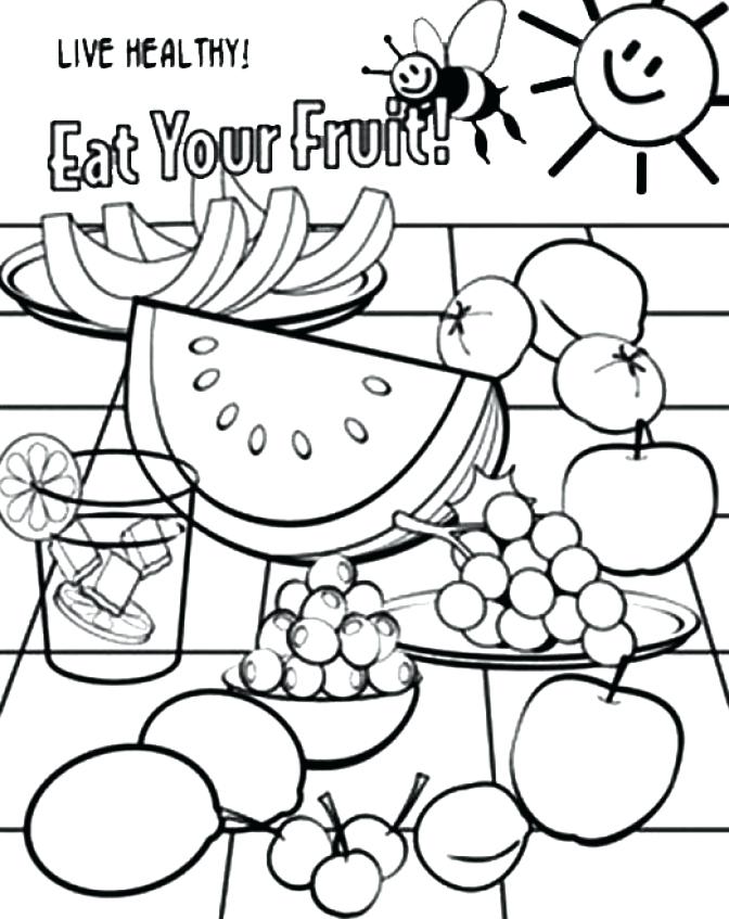 672x847 Healthy Food Coloring Pages Food Coloring Pages Healthy Fruit