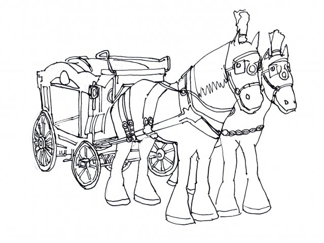 639x480 Horse Drawn Hearse