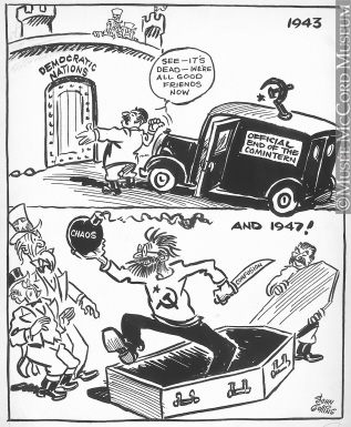 317x385 M965.199.530 The Trojan Hearse. Drawing, Cartoon John