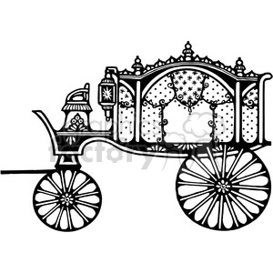300x300 Royalty Free Antique Hearse 1 387367 Vector Clip Art Image