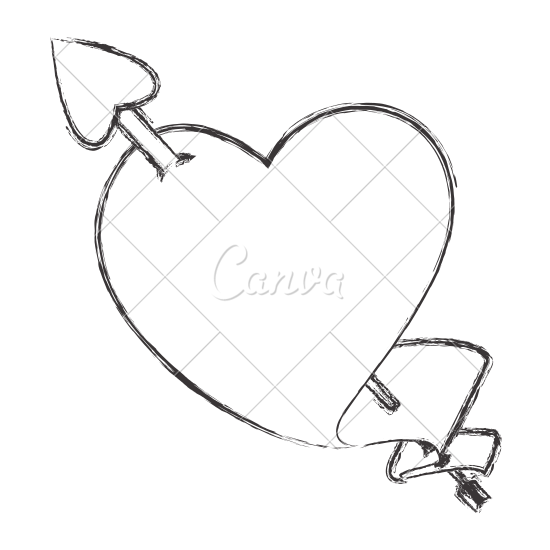 550x550 Heart Shape Symbol Arrow