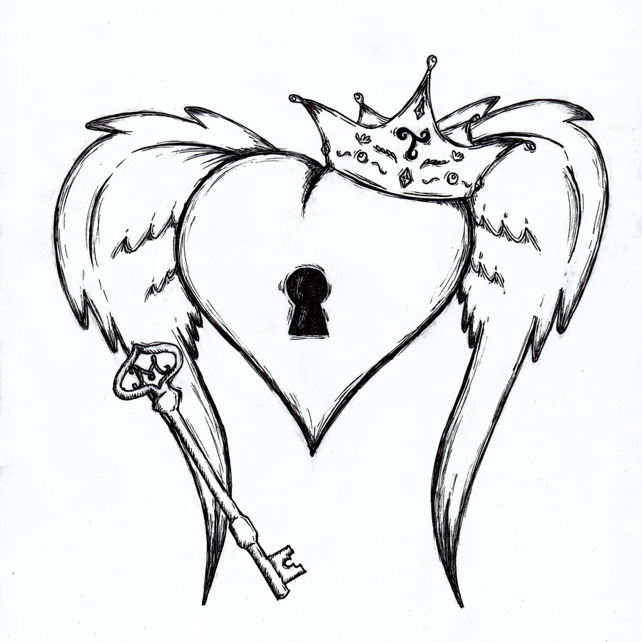 900x900 Cute Drawings Of Hearts Heart Sketches Key To My Heart Sketch