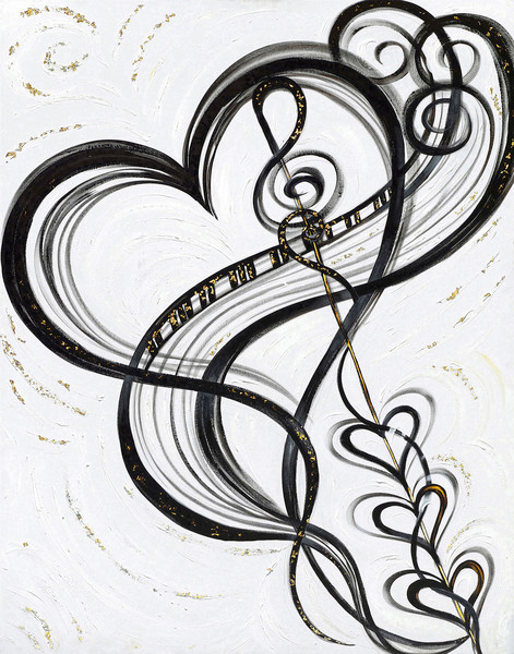 471x600 Musical Heart Art Collection