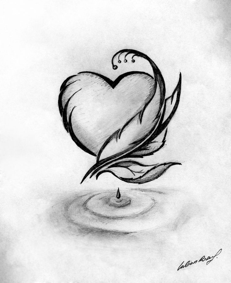 735x900 Pictures Love Heart Sketch Pic Artist Art,