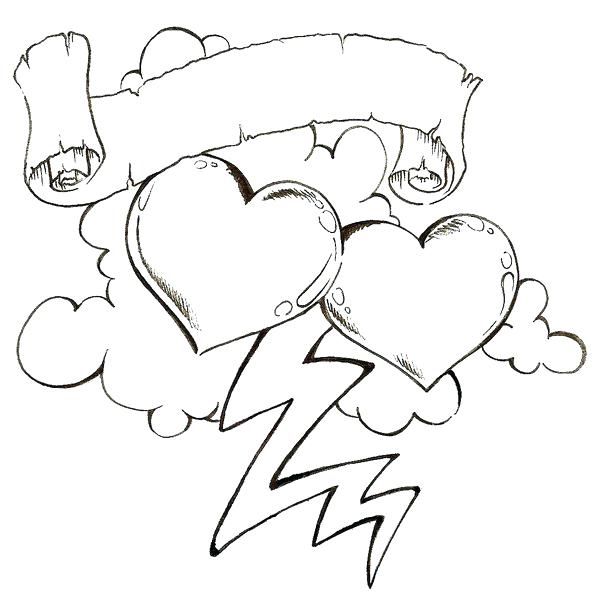 600x600 Awesome Heart Drawings Cfresearch.co