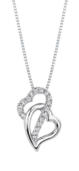 253x550 Husar's House Of Fine Diamonds. 14kt White Gold Crisscross Double