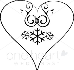 300x282 Xmas Heart Clipart Christmas Wedding Clipart