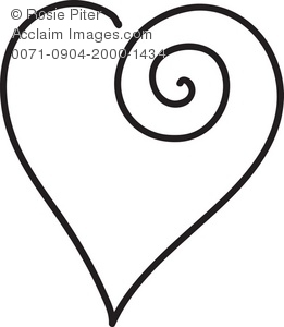 261x300 Clip Art Heart Outline Clipart Panda