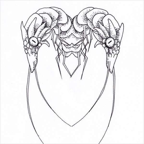 600x598 Heart Drawings