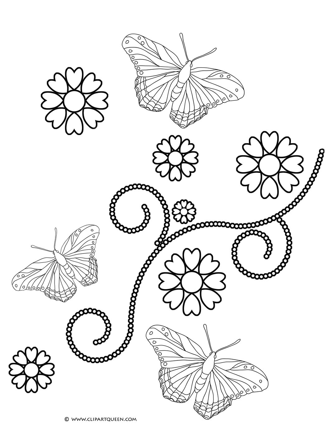 1063x1398 And Butterflies And Hearts Drawings