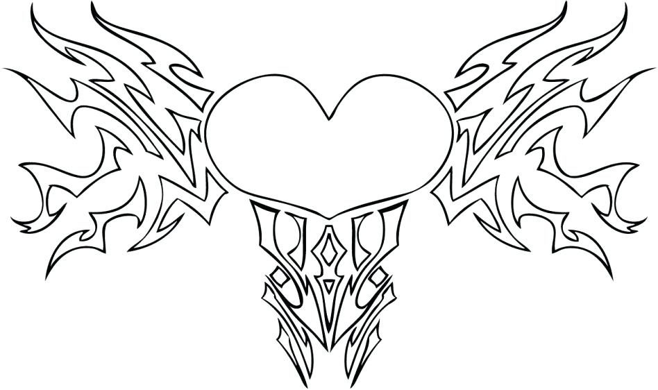 948x562 Coloring Pages Of Flowers And Hearts Cool Coloring Hearts How