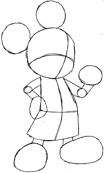 350x579 How To Draw King Mickey From Kingdom Hearts With Easy Step By Step