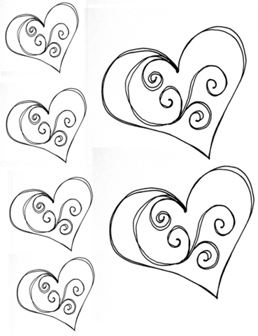 369x480 How Use Copic Markers Tutorial 6 Heart Printable + Shading How