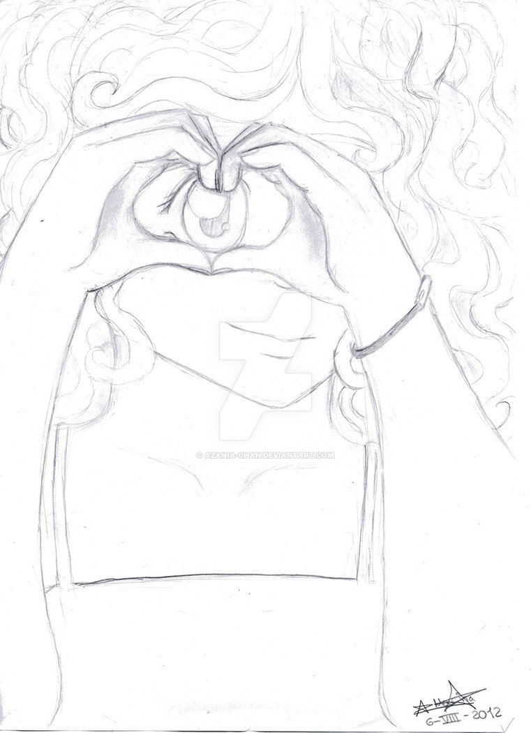 761x1050 Heart Hands Girl By Azania Chan