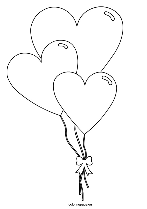 595x842 Heart Shaped Clipart Coloring