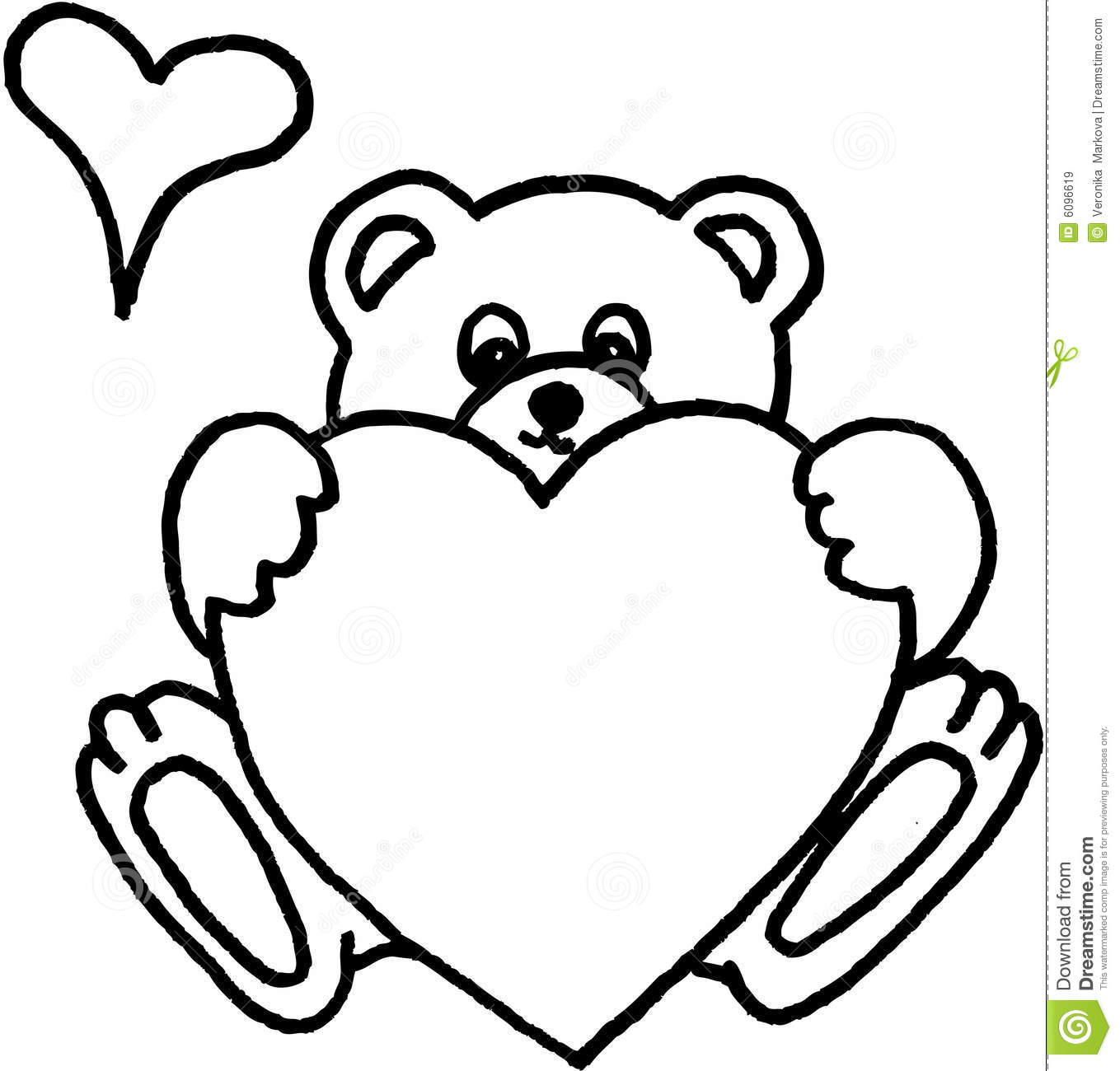 1359x1300 Drawn Teddy Bear Heart Drawing