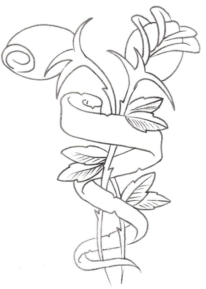 779x1096 Collection Of Name Banner Hearts Tattoo Design