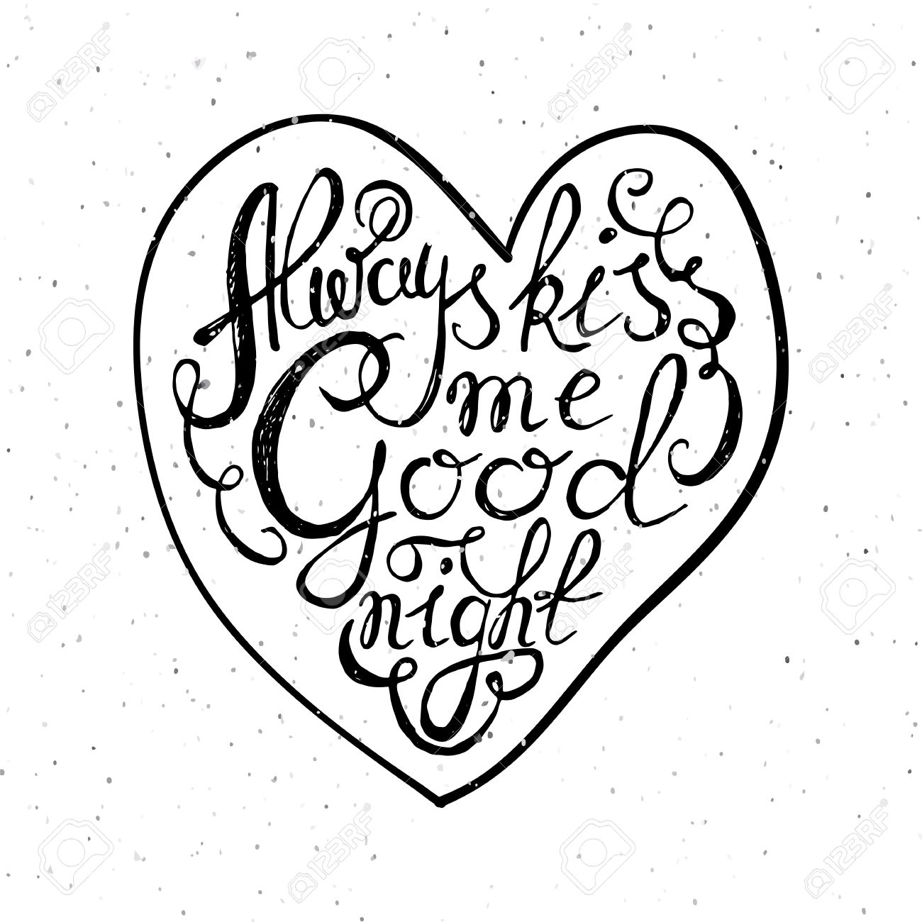 1300x1300 Drawn Heart Romantic