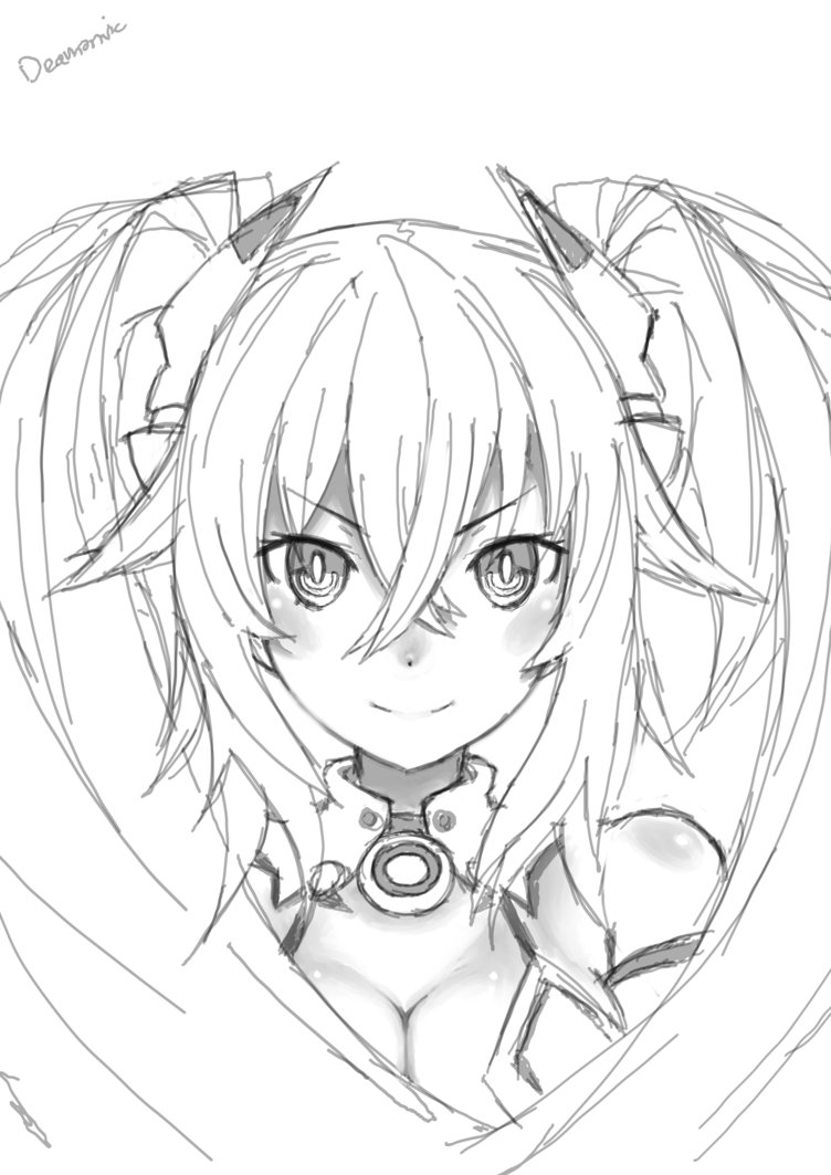 752x1063 Noire Black Heart Sketch By Deamonvic