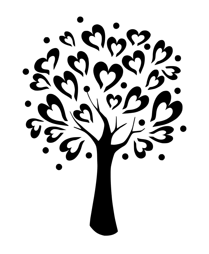 720x873 Heart Tree