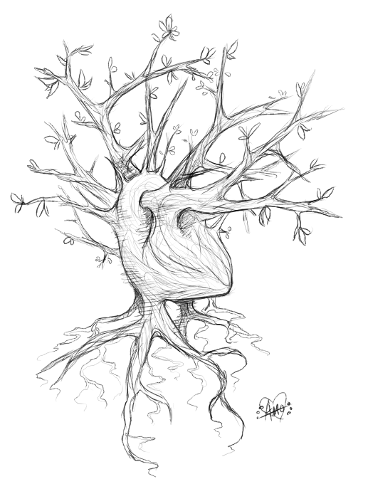 517x673 Heart Tree By Embersign