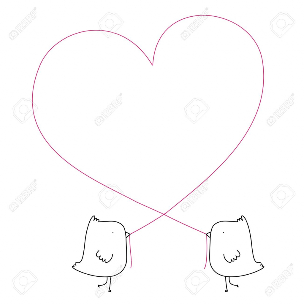 1024x1024 Cute Heart Drawings Vector Drawing Of Wedding Bells With Cute