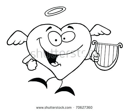 450x387 Hearts Wings Coloring Pages Coloring Pages Of Hearts