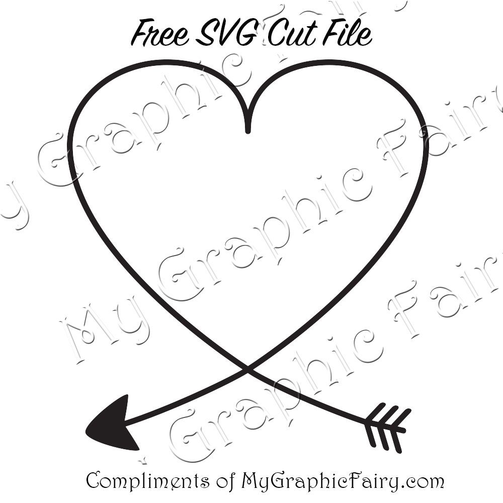 1000x1000 Heart Arrow Svg