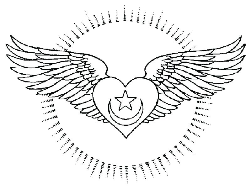 800x603 Hearts With Wings Coloring Pages Heart With Wings Coloring Pages