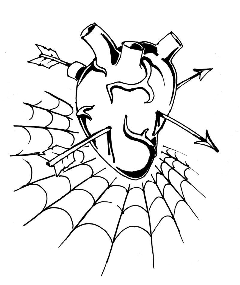 800x948 Heart Tattoo Flash By Enguerrand