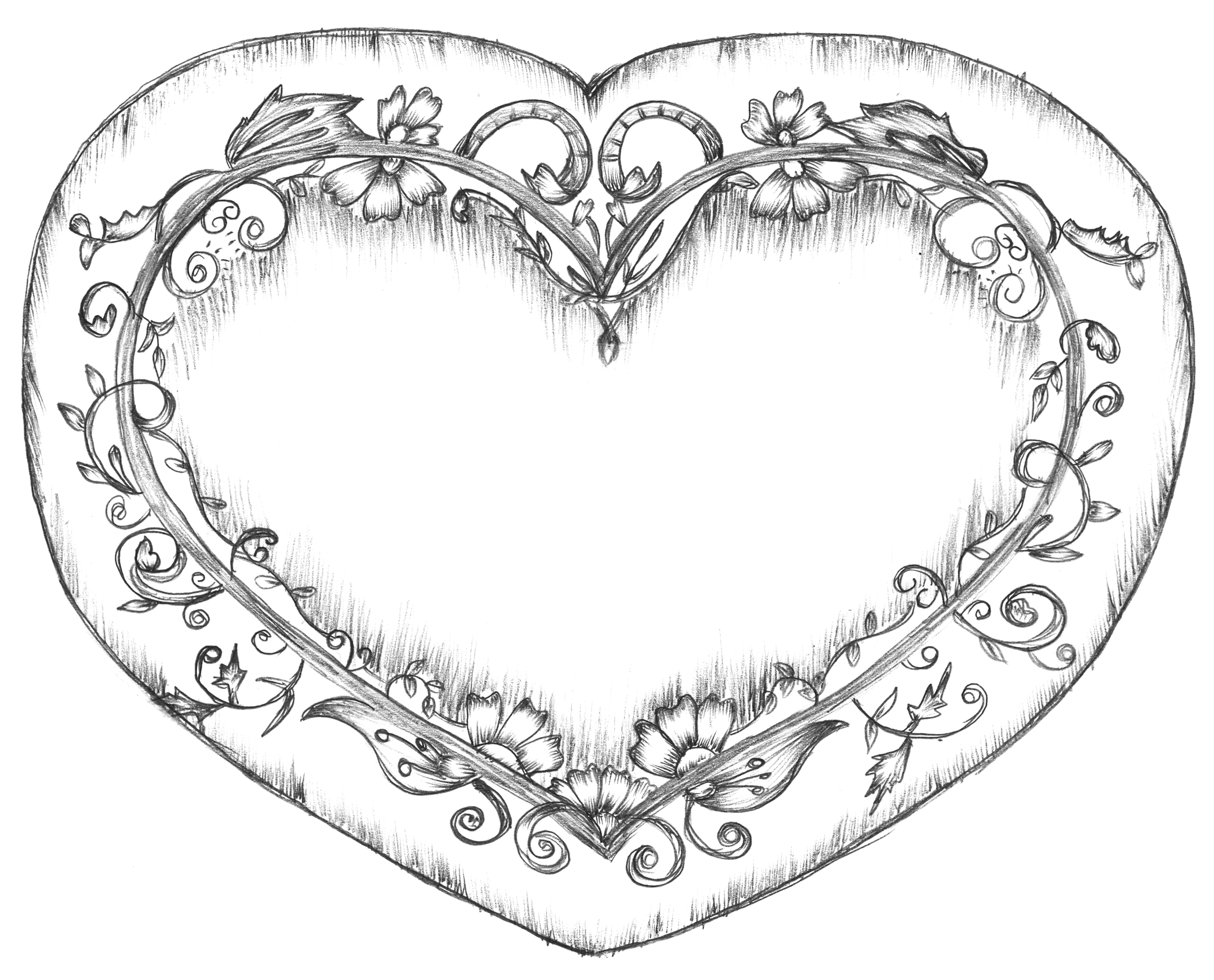 2500x2018 Drawn Heart Design Drawing