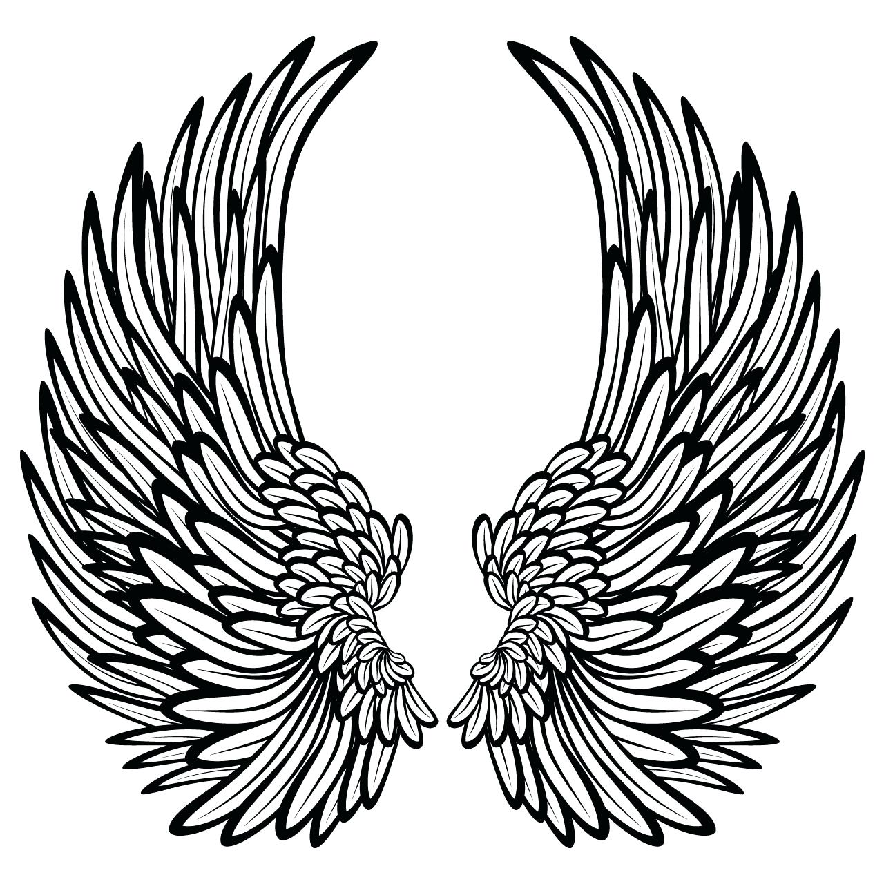 1280x1280 Heart With Ribbon Drawings Coloring Pages Of Hearts Angel Wings