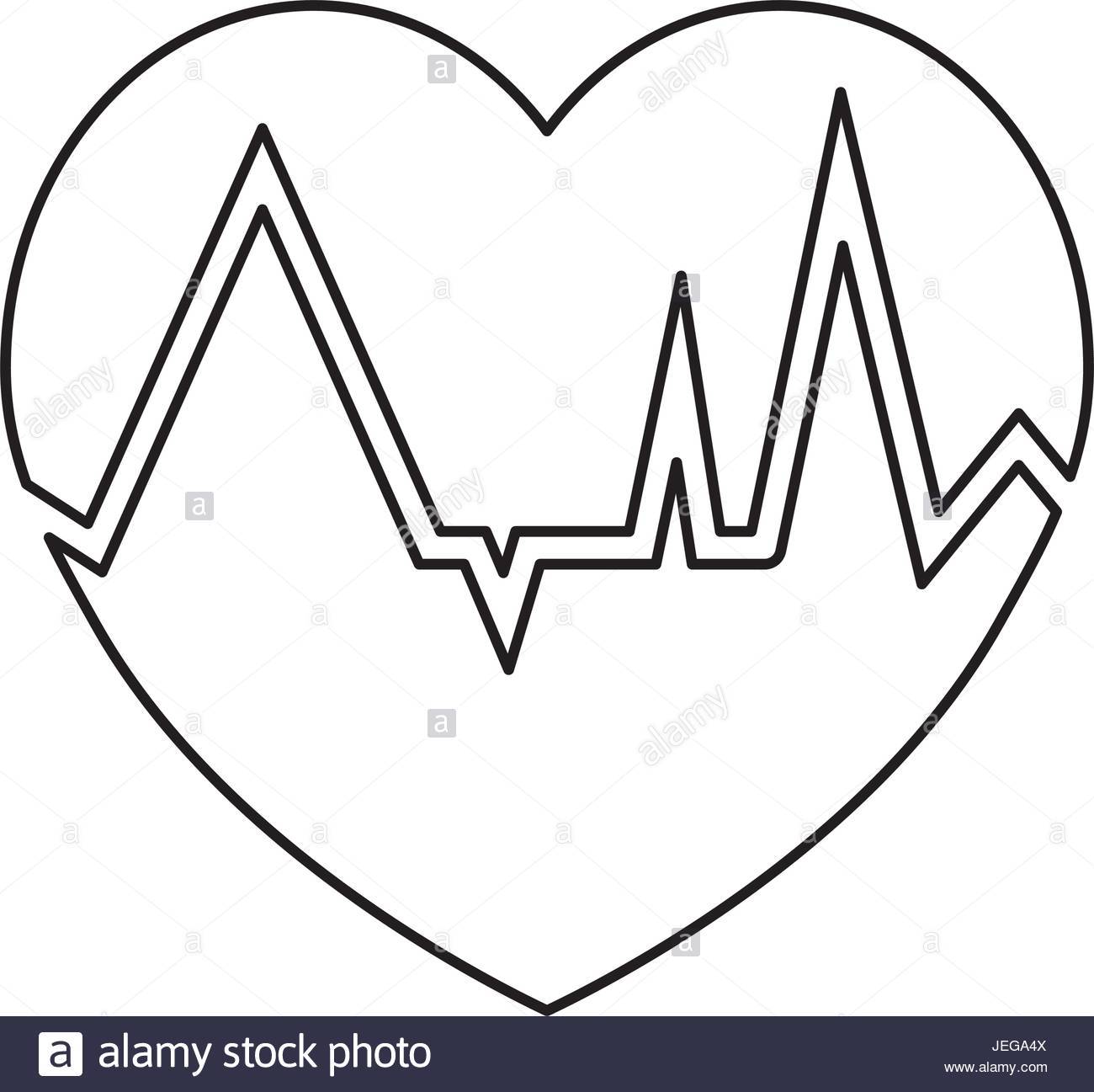 Heartbeat Drawing at GetDrawings | Free download