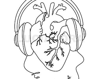 340x270 Heartbeat Tattoo Etsy