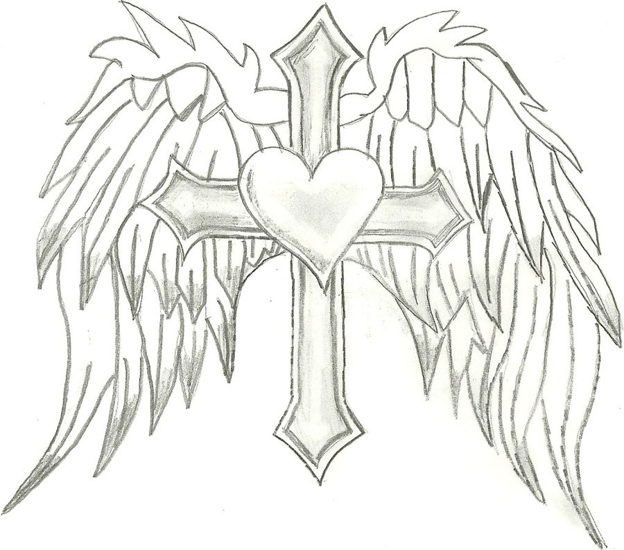 900x794 Collection Of Sword Heart With Love Banner Tattoo Design