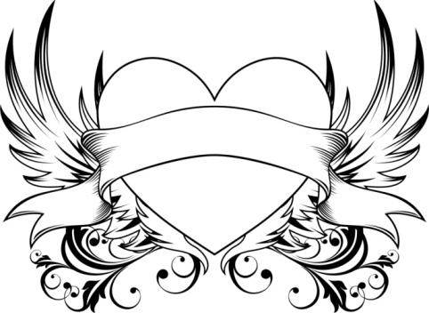 482x352 Heart With Ribbon