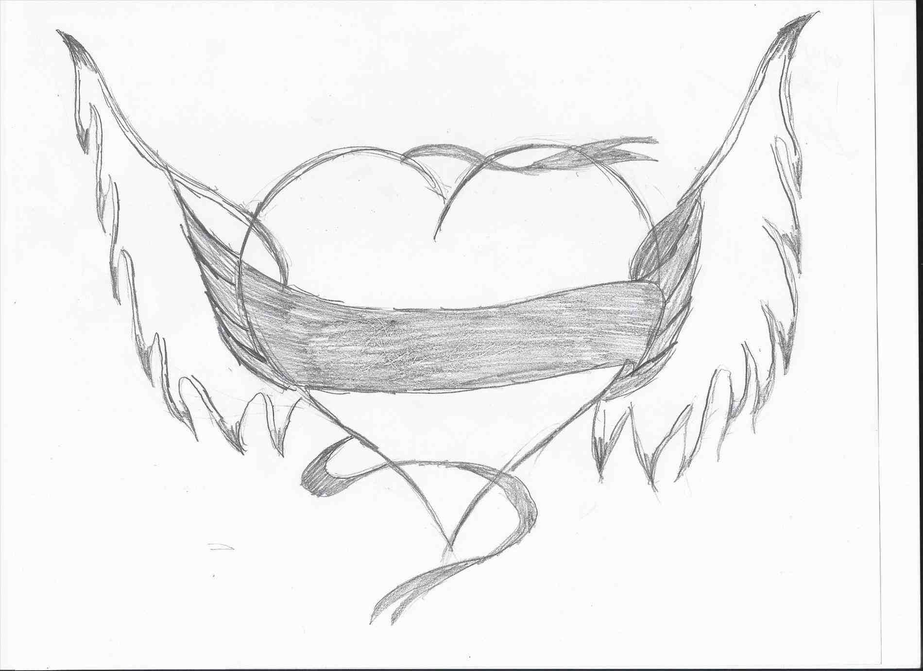 1900x1381 Drawings Of Crosses With Banners And Hearts