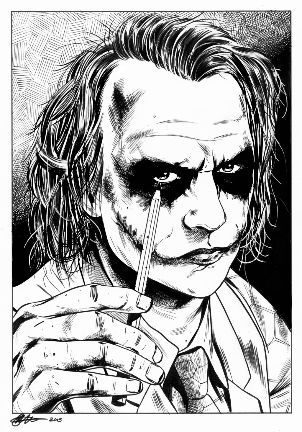 The Joker Sketch Heath Ledger Sketch Joker Art Drawin - vrogue.co