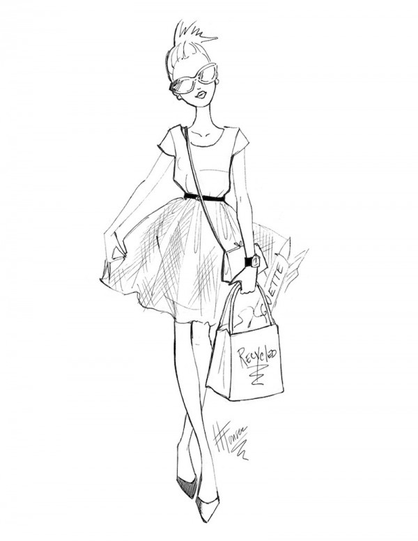 600x776 Fashion Sketch