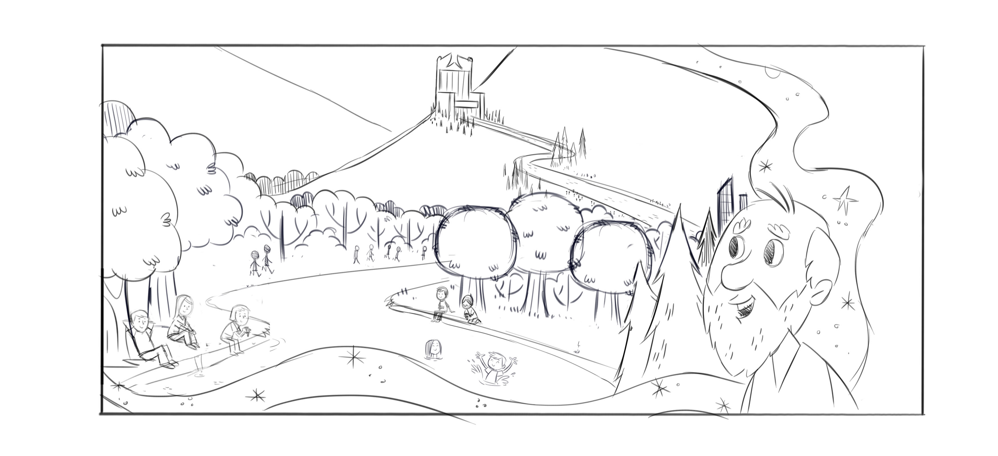 3500x1600 Heaven Coloring Pages Free Of Key To Kingdom