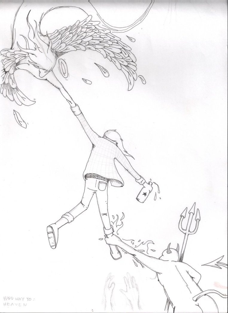 762x1048 Hard Way To Heaven Sketch By Adty83