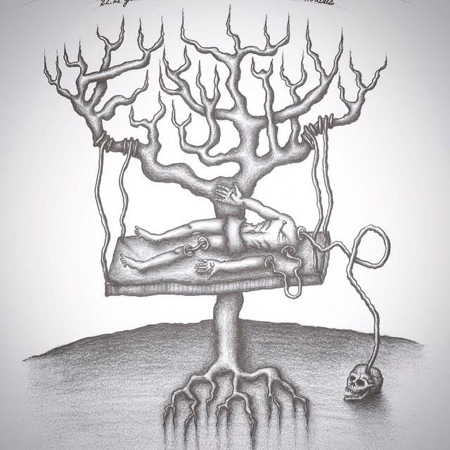 640x640 Daniel Martin Diaz Natures Suffering 2001, Graphite On Paper .