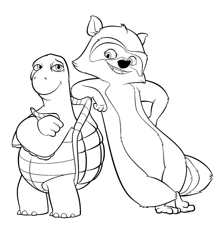 700x800 Over The Hedge Coloring Sheets