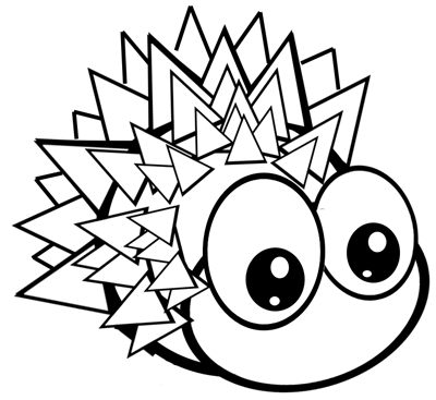 400x367 How To Draw Cartoon Hedgehogs With Easy Step By Step Drawing