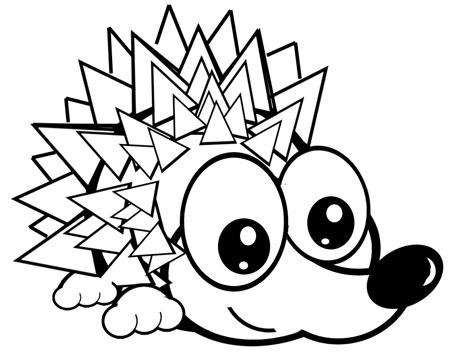 450x362 How To Draw Cartoon Hedgehogs With Easy Step By Step Drawing