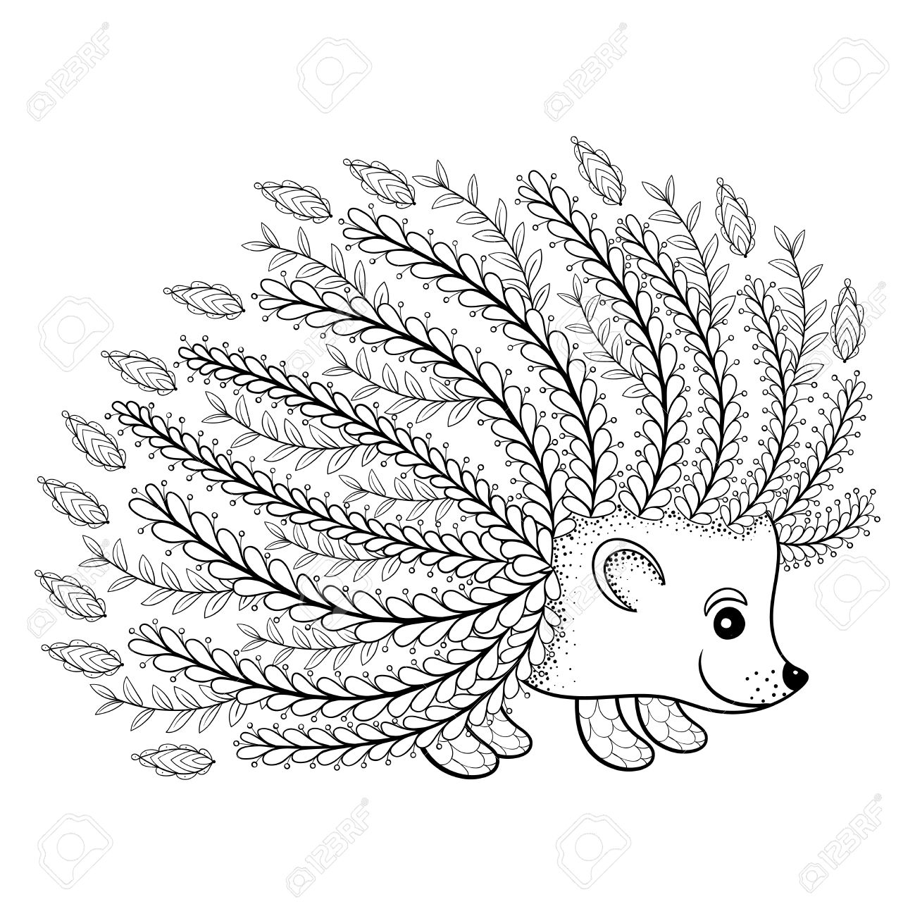 hedgehog line drawing at getdrawings | free for