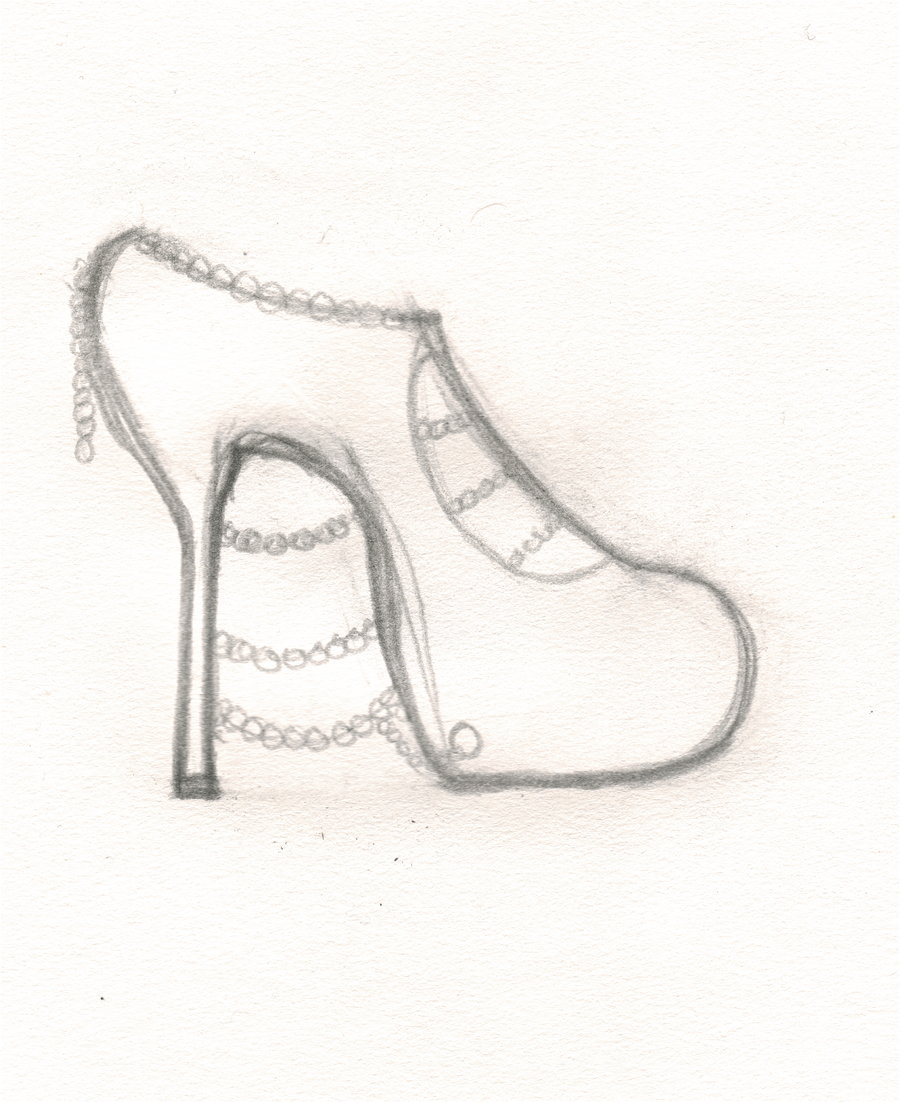 900x1102 High Heel Design Sketch By Unknownxmurexa