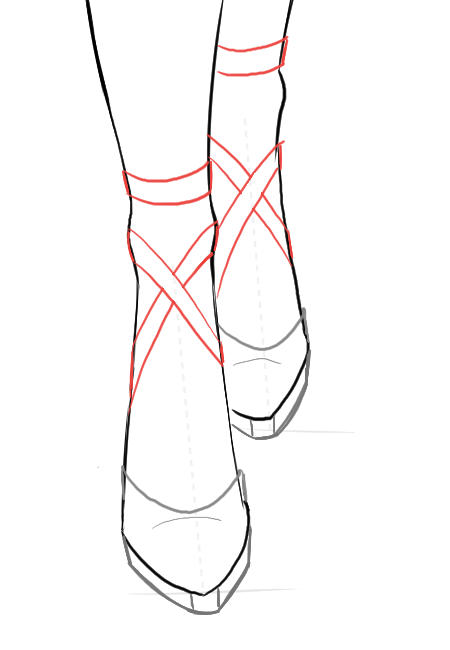 450x650 Draw Front View Of Shoes I Draw Fashion
