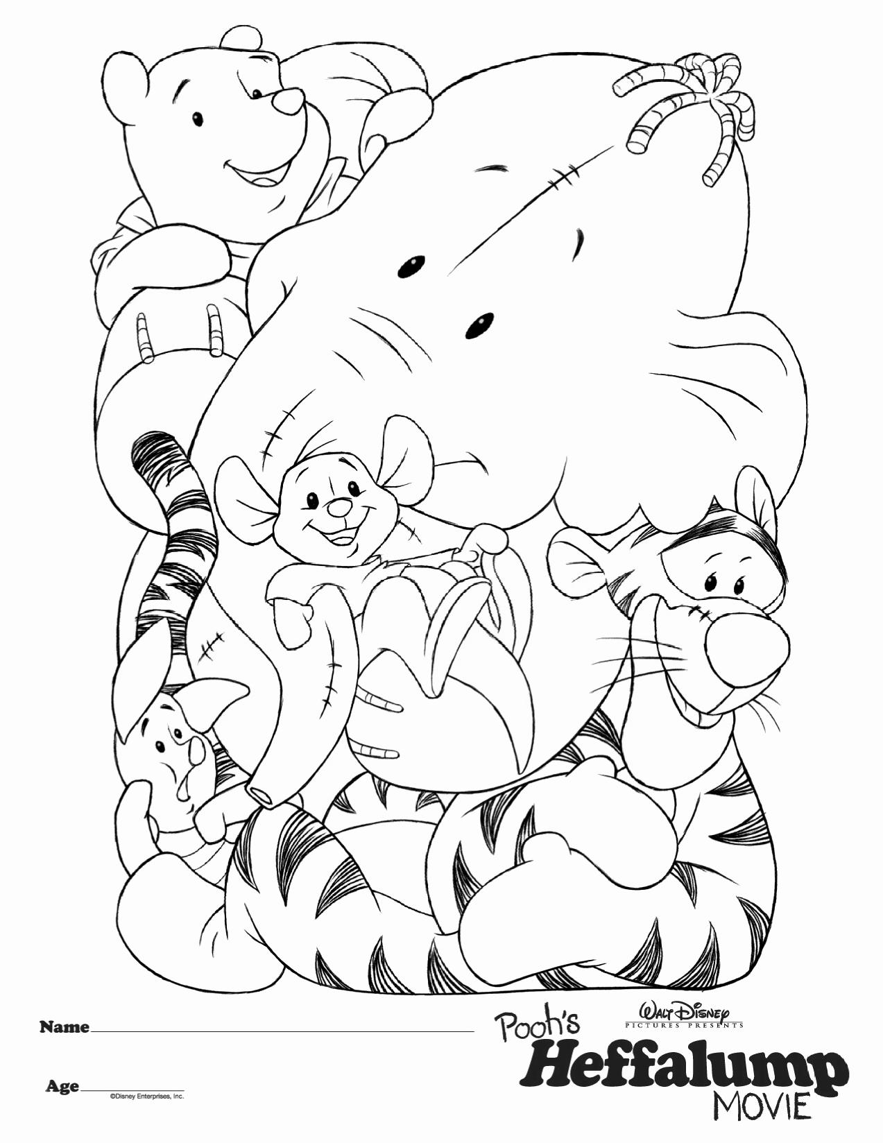 1273x1648 Pooh Heffalump Coloring Pages