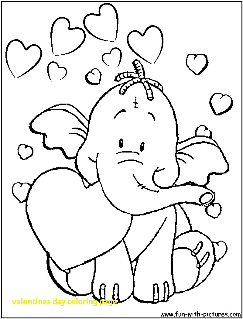 800x1050 Valentines Day Coloring Page With Image Detail For Heffalump